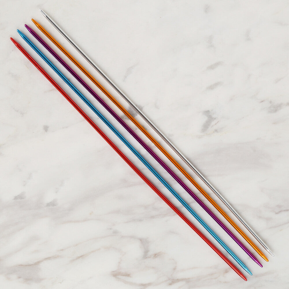 Loren Crafts 3 mm 20 cm Renkli Metal Çorap Şişi - LRN317